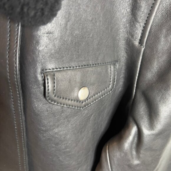 Madewell Black Leather Jacket - Picture 3 of 12